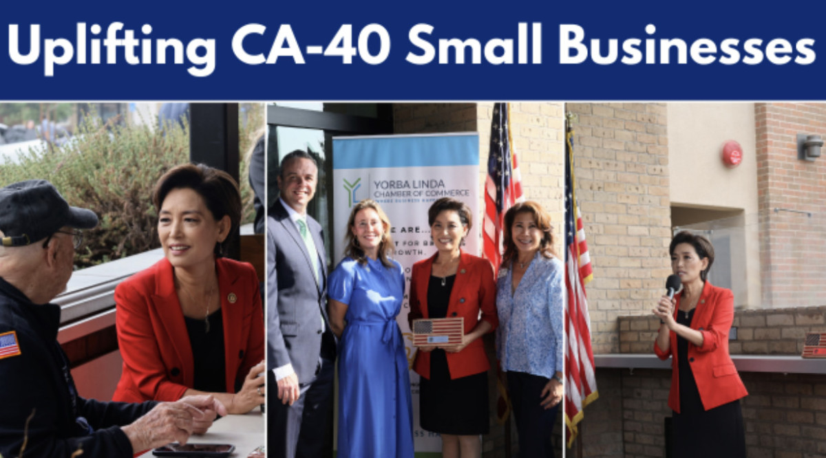 Rep. Young Kim with Yorba Linda Chamber of Commerce at Bristol Farms